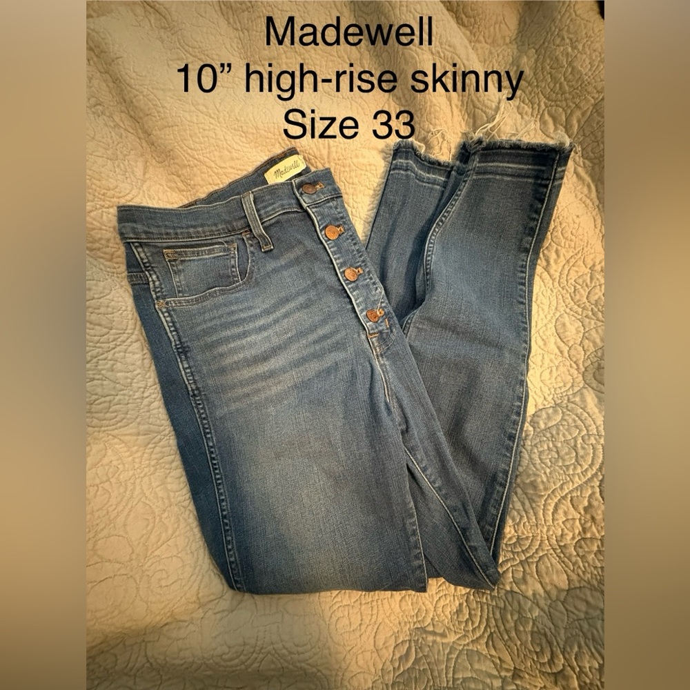 Madewell Blue Skinny Jeans